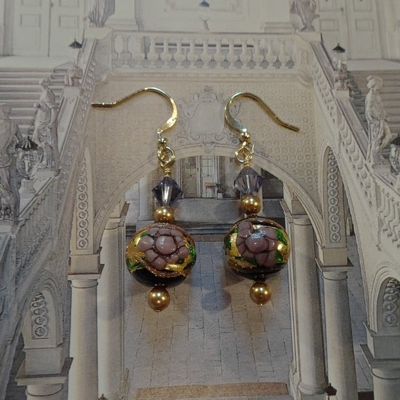 Hand-crafted artisanal earrings made from authentic Murano lampwork - Picture 9 of 11